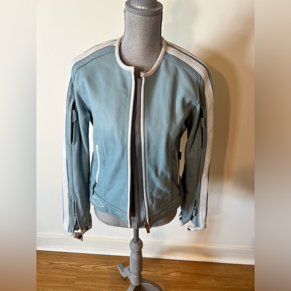Power Trip Woman’s Genuine Leather Motorcycle Jacket W/ Liner Size S